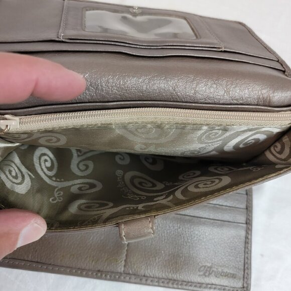 Brighton Python-Embossed Tri-Fold Wallet - Picture 7 of 10